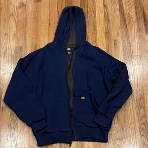 Dickies Dark Blue Hoodie Jacket - Size L